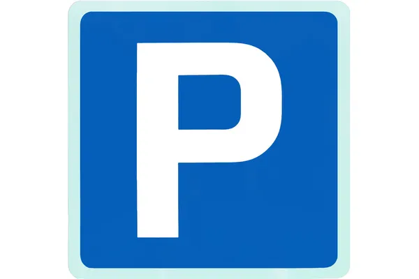 Parkering skylt — Stockfoto