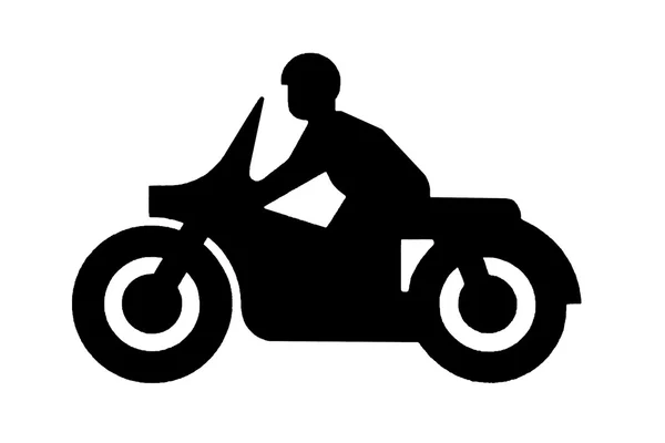 Motorradschild — Stockfoto