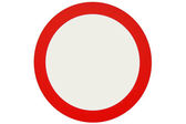červený kruh znamení