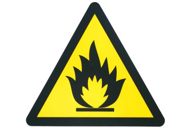 Flammable sign clipart