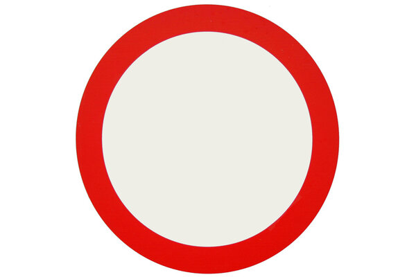Red circle sign
