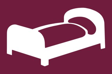 Over night accommodation sign clipart