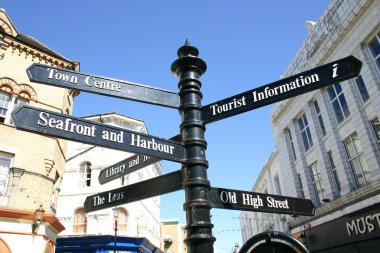 Direction sign post clipart