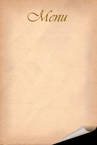 Starý recept papír — Stock fotografie