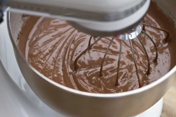 Massa de bolo de chocolate — Fotografia de Stock