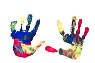 Childs Handprints clipart