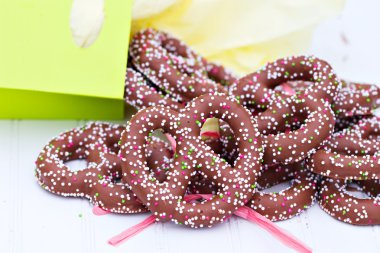 Chocolate Covered Pretzels clipart