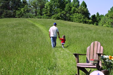 A Father and His Child clipart