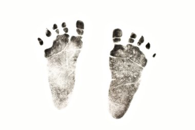 Newborn's Feetprint clipart