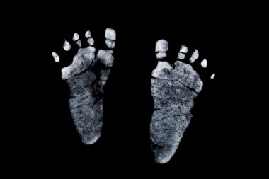 Newborn's Feet Print clipart