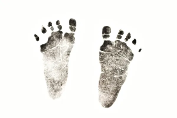 Feetprint noworodka — Zdjęcie stockowe