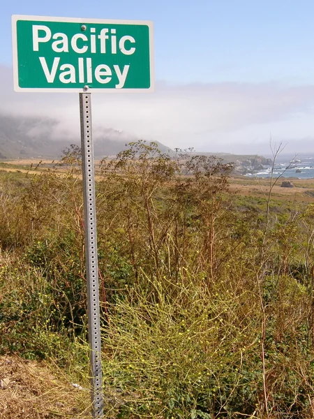Sinal do vale do Pacífico — Fotografia de Stock