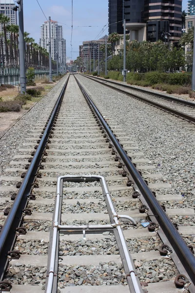 Stock image Rail way tracks