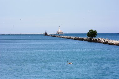 Göldeki deniz feneri