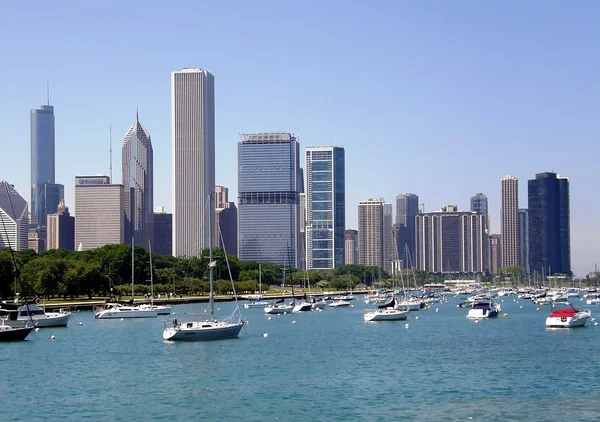 芝加哥城市景观 图库照片