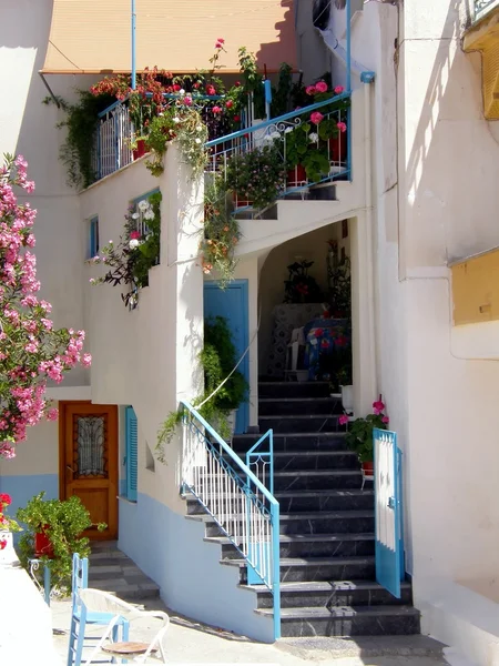 Maison grecque pittoresque Photo De Stock