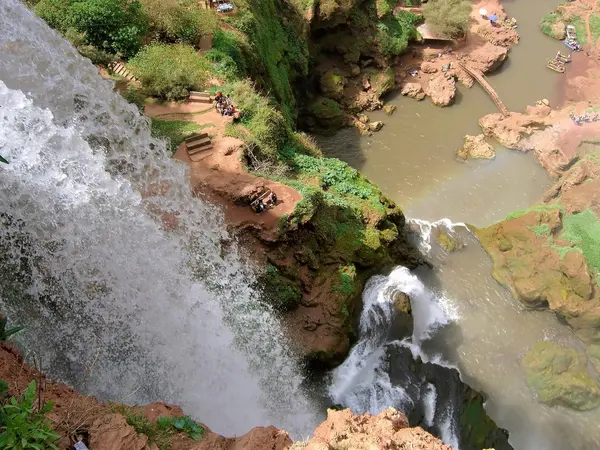 Městě Ouzoud vodopády — Stock fotografie