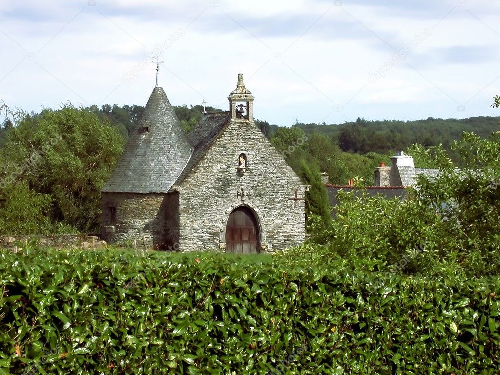 Ancient medieval chapel in countryside