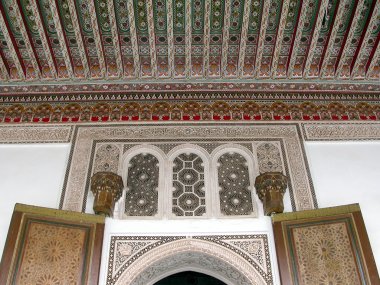 Moroccan architectural details clipart