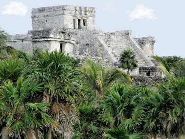 Tulum temple clipart