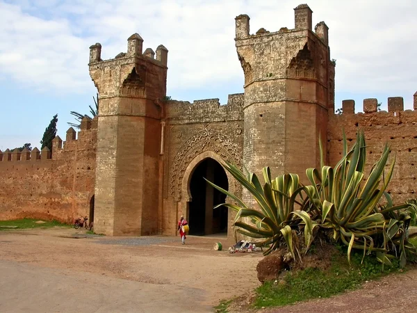 Stadsmuren, in Marokko — Stockfoto