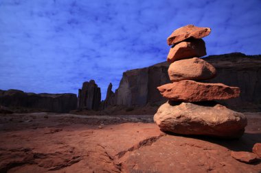 Zen Stones in Monument Valley clipart