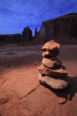 Zen Stones in Monument Valley clipart