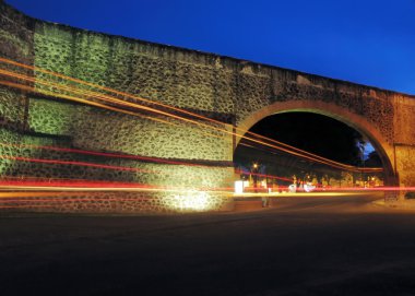 Queretaro's Los Arcos Aqueduct clipart