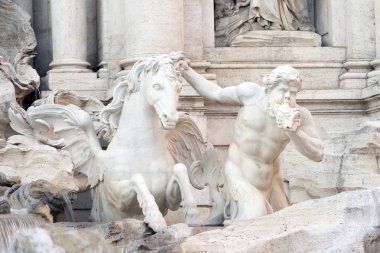 Trevi Fountain Triton clipart