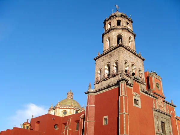 Kościół w san francisco w queretaro, Meksyk. — Zdjęcie stockowe