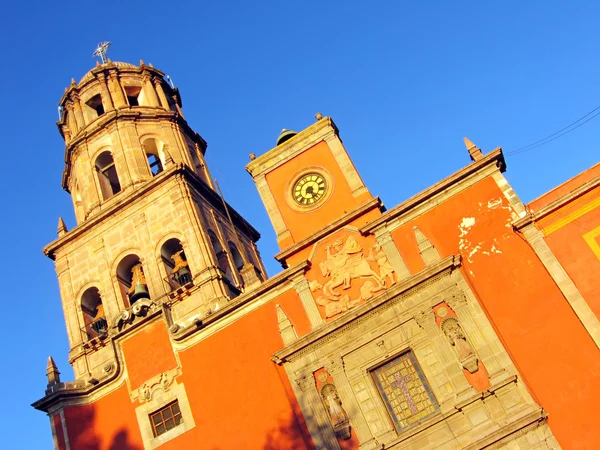 Kostel san francisco v queretaro, Mexiko. — Stock fotografie