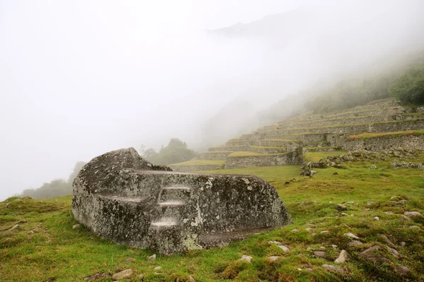 Machu Picchu Ceremonial Rock — Stock Photo, Image