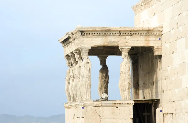 Akropolis - portiek van de maagden — Stockfoto