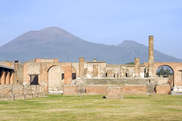 Pompeia e Vesúvio — Fotografia de Stock