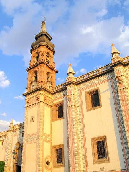 18th century church of Santa Rosa de Viterbo in Queretaro, Mexico.