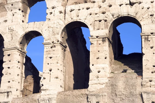 古罗马圆形竞技场拱门特写 — 图库照片