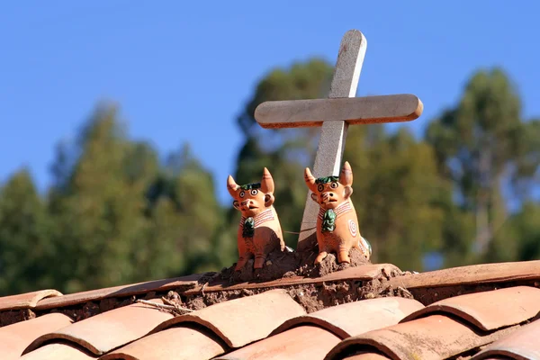 Ozdoby dachowe Peru — Zdjęcie stockowe