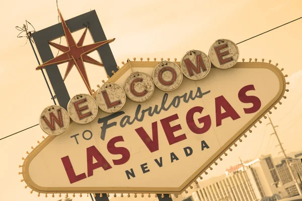 Las Vegas signe Front Sepia — Photo