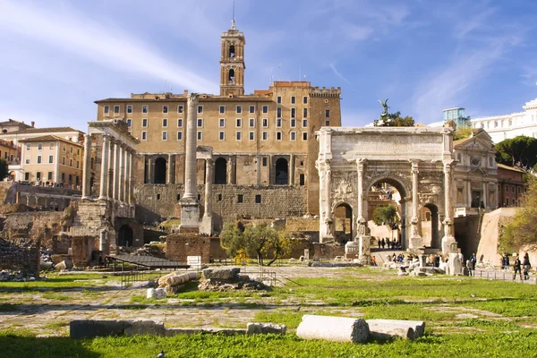Romeinse forum Rechtenvrije Stockfoto's