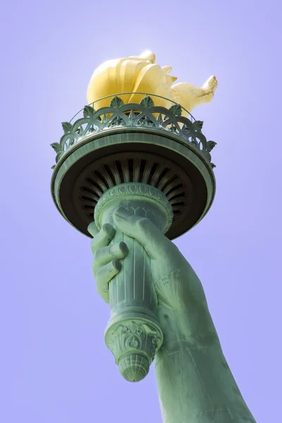 Standbeeld van liberty's fakkel Stockfoto