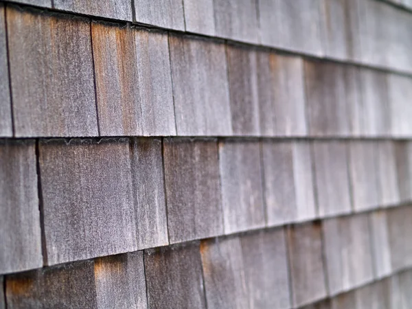 Tømmermur på utsiden av et hus – stockfoto