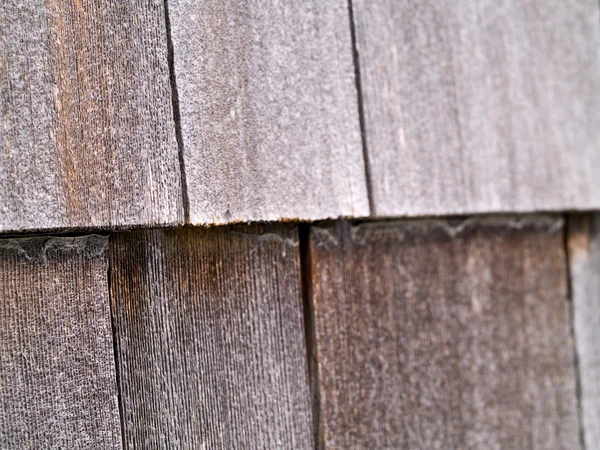Wood Tile Wall on the Outside of a House — Stock Photo, Image