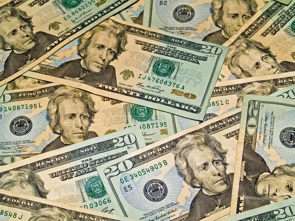 Background of US $20 Bill — Stock Photo, Image