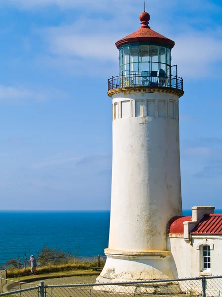 North head lighthouse på oregon kusten — Stockfoto