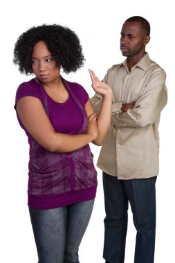 Fighting Black Couple