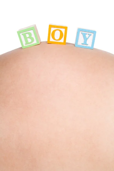 임신 배 블록 — 스톡 사진