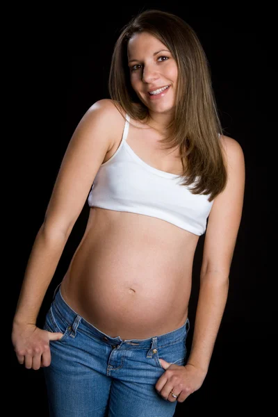 Menina grávida bonito — Fotografia de Stock