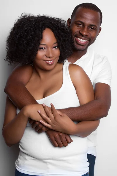 幸せな黒のカップル — ストック写真