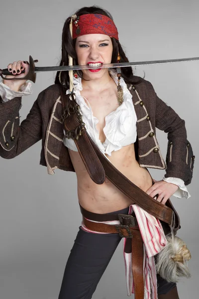 Pirát s mečem — Stock fotografie