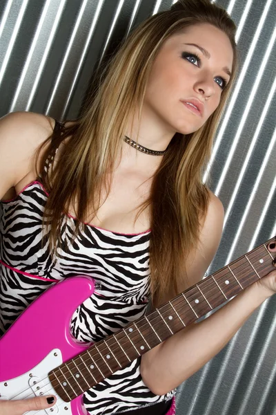 Menina estrela de rock — Fotografia de Stock